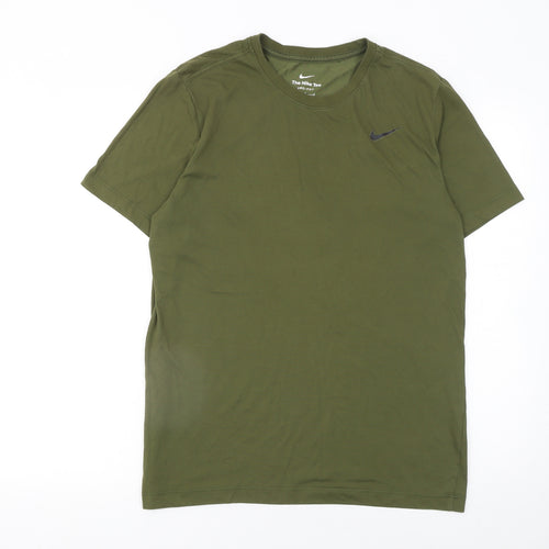 Nike Men's Green Dri-Fit Short Sleeve Crew Neck T-Shirt M