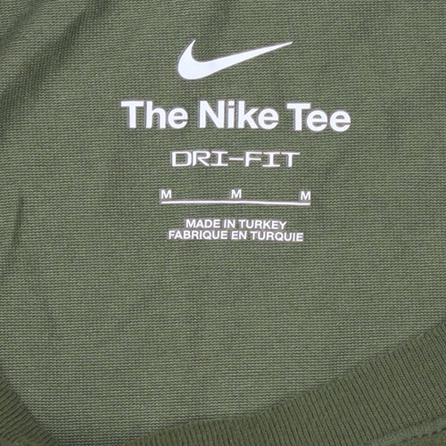Nike Men's Green Dri-Fit Short Sleeve Crew Neck T-Shirt M