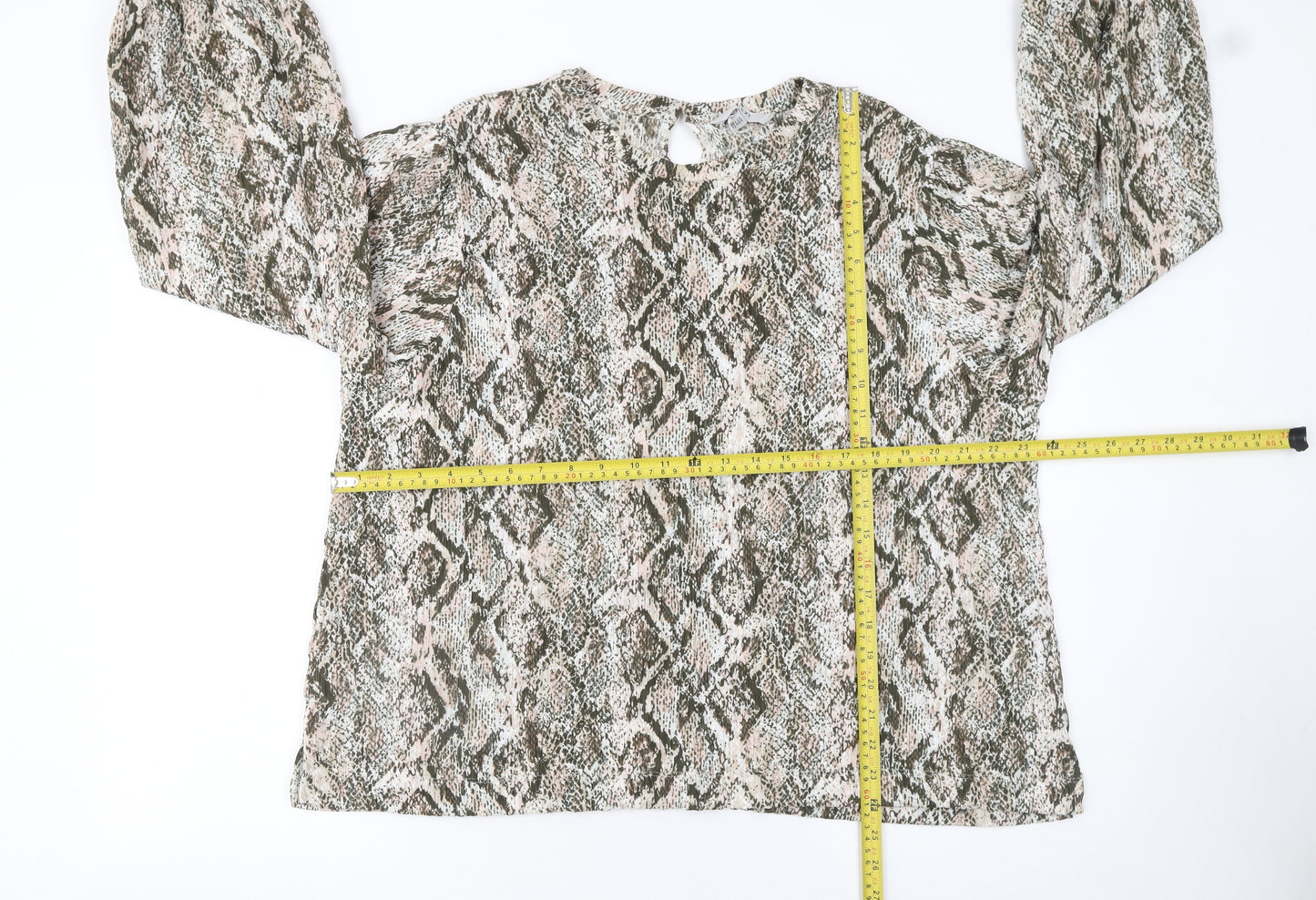 Next Women’s Multicoloured Animal Print Long Sleeve Tunic Blouse Size 22