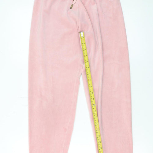 Juicy Couture Women's Pink Velour Jogger Trousers XS