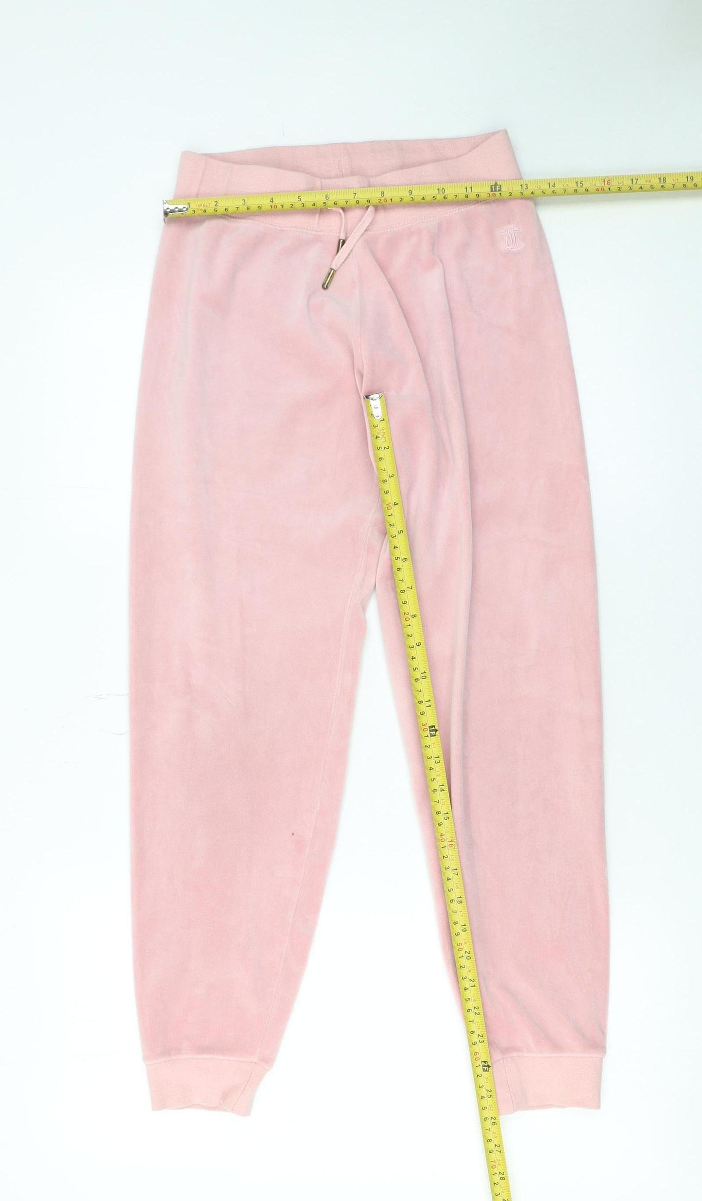 Juicy Couture Women's Pink Velour Jogger Trousers XS