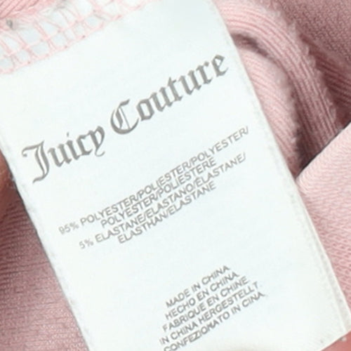 Juicy Couture Women's Pink Velour Jogger Trousers XS