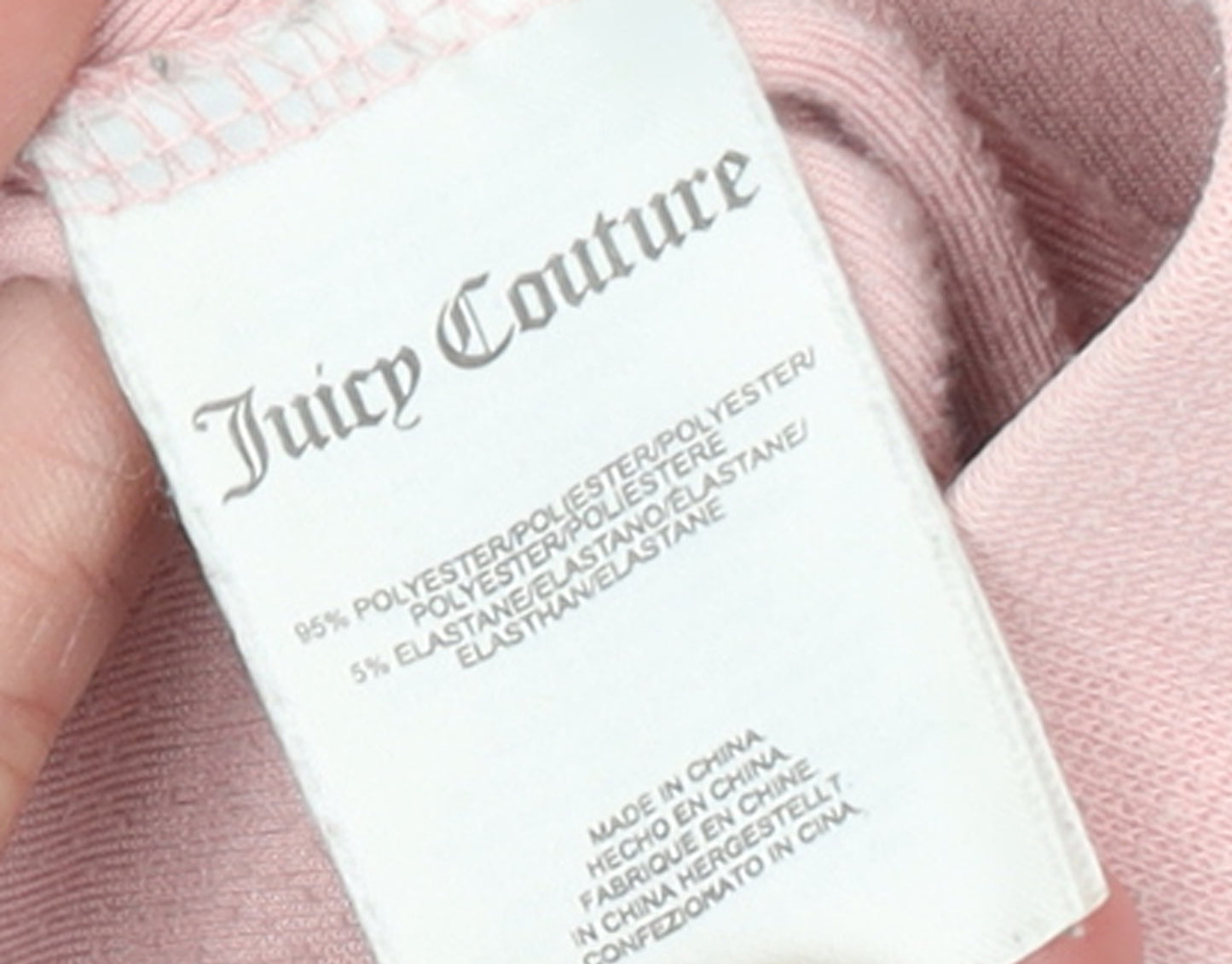 Juicy Couture Women's Pink Velour Jogger Trousers XS