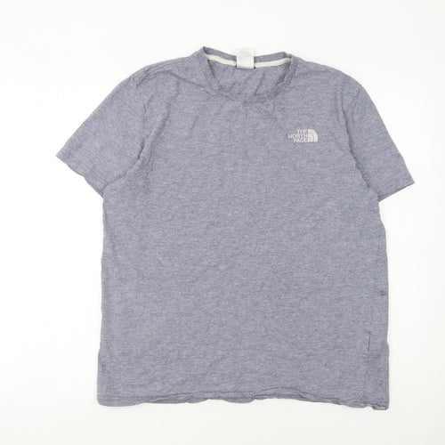 The North Face Men's Blue Medium Logo Graphic Cotton T-Shirt