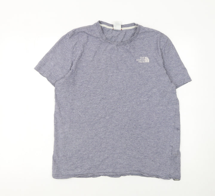 The North Face Men's Blue Medium Logo Graphic Cotton T-Shirt