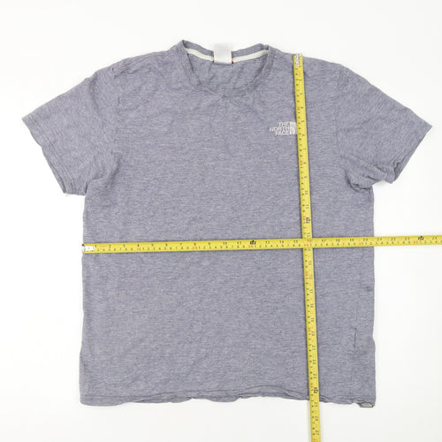The North Face Men's Blue Medium Logo Graphic Cotton T-Shirt
