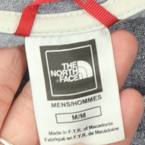 The North Face Men's Blue Medium Logo Graphic Cotton T-Shirt