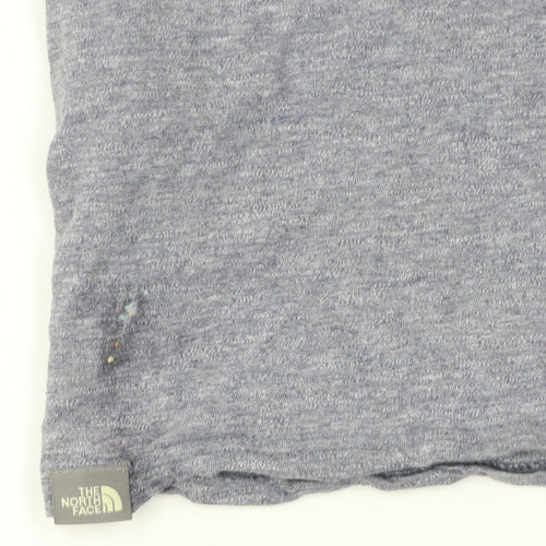 The North Face Men's Blue Medium Logo Graphic Cotton T-Shirt