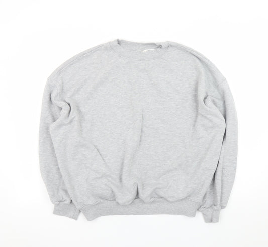 H&M Move Mens Grey Crew Neck Sweatshirt Size M Regular Fit