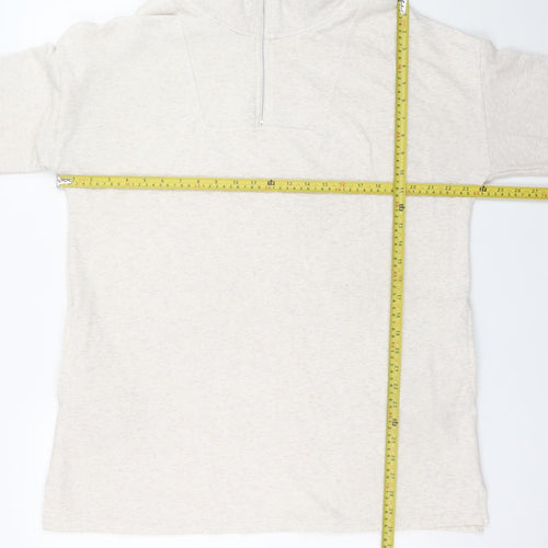 Nutmeg Womens Beige High Neck Knit Sweater Dress Size 14