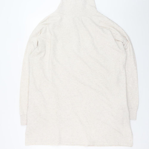 Nutmeg Womens Beige High Neck Knit Sweater Dress Size 14