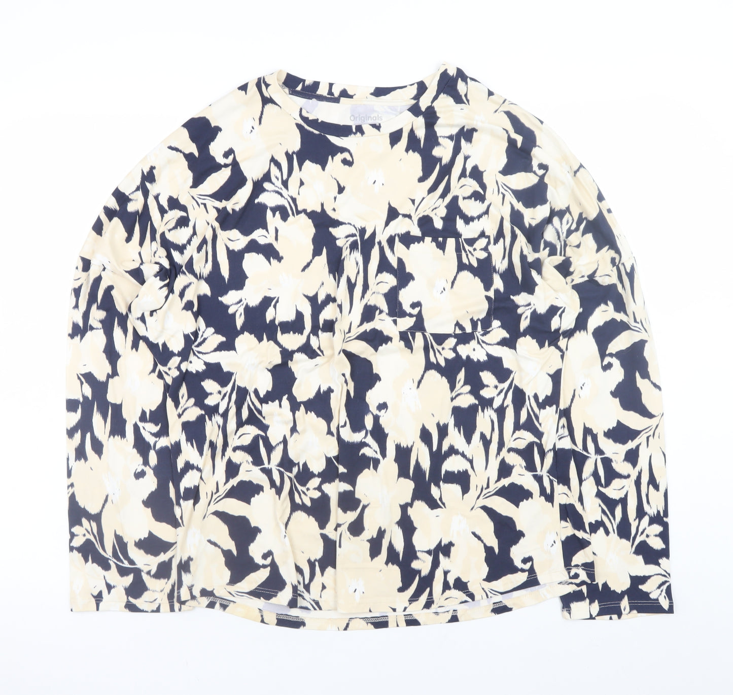 Originals Women's Multicoloured Floral Long Sleeve T-Shirt Size 12