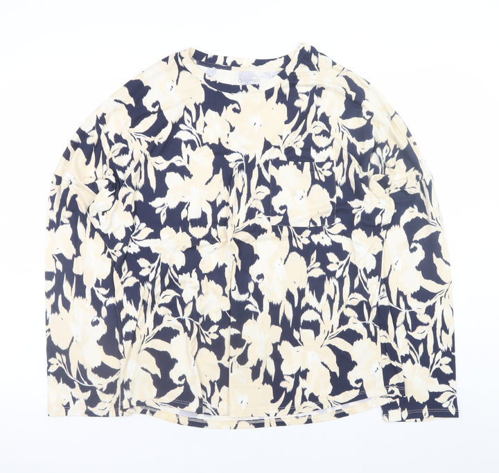 Originals Women's Multicoloured Floral Long Sleeve T-Shirt Size 12