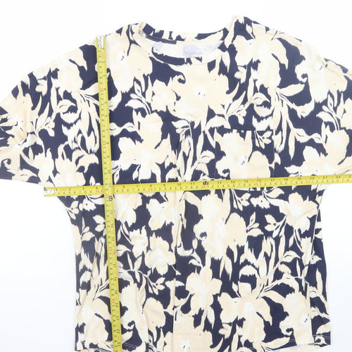Originals Women's Multicoloured Floral Long Sleeve T-Shirt Size 12