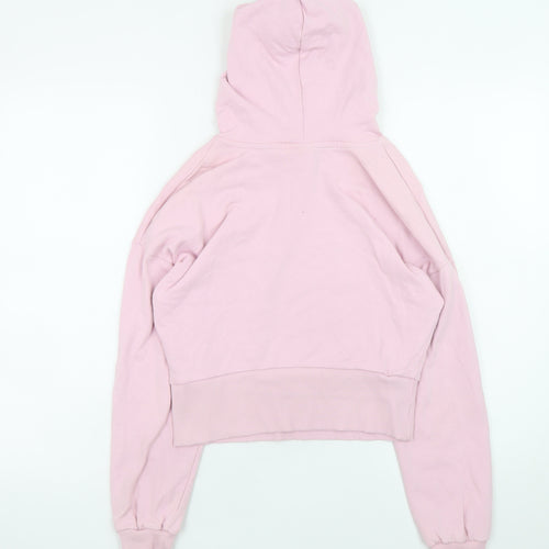 Next Womens Pink Smiley Originals Pullover Hoodie Size S Cotton