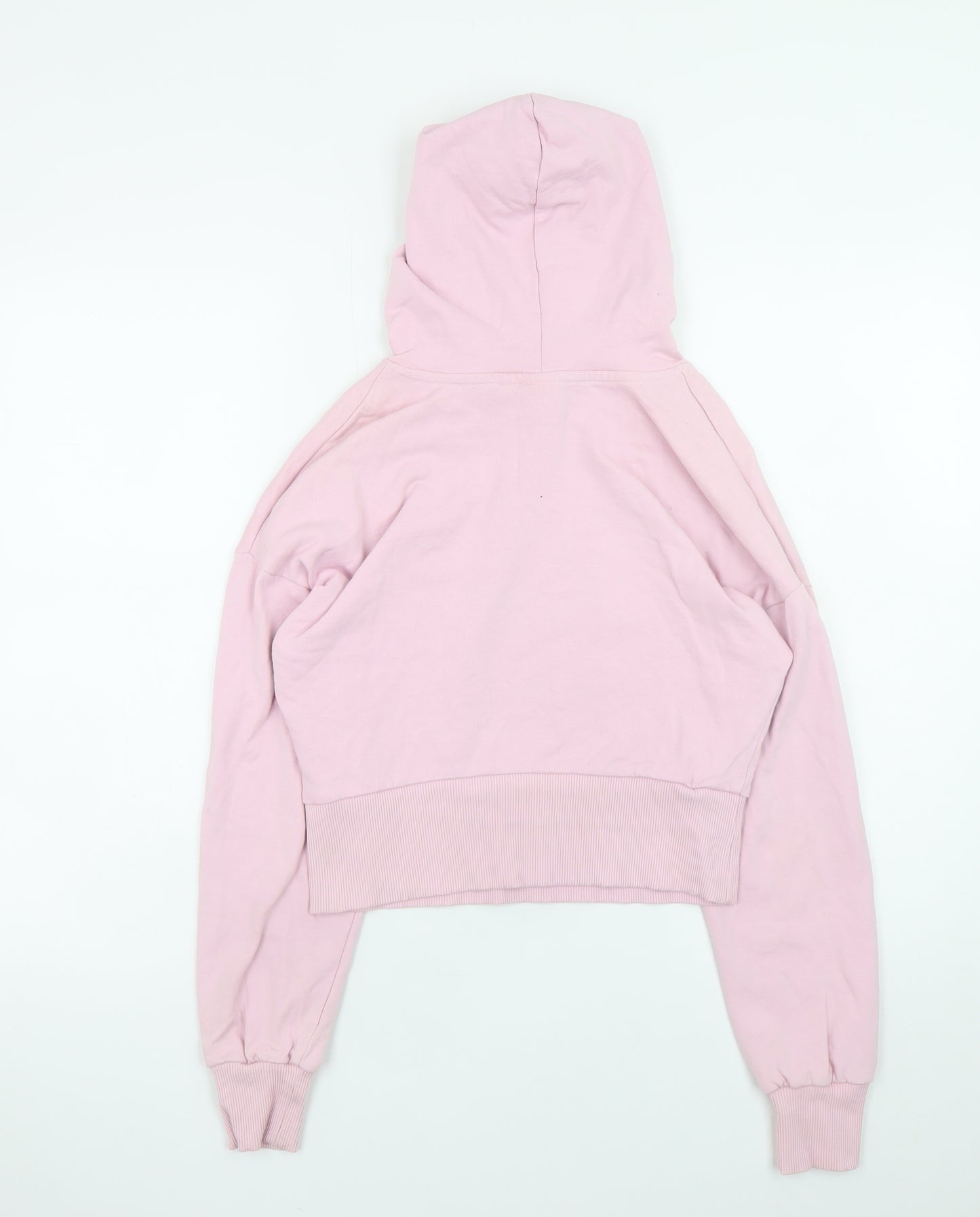 Next Womens Pink Smiley Originals Pullover Hoodie Size S Cotton