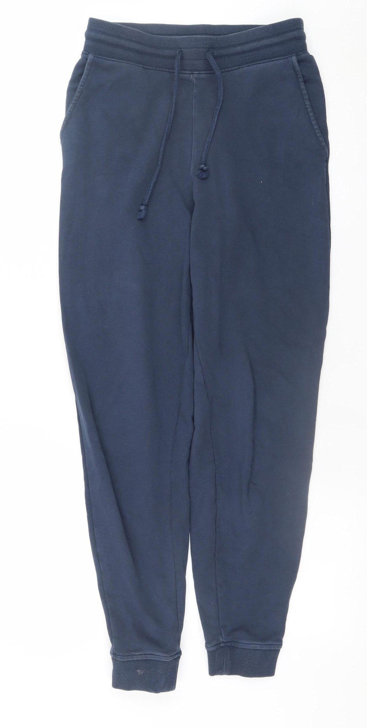 Marks and Spencer Women Navy Blue Size 8 Regular Jogger Trousers