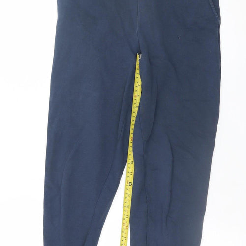 Marks and Spencer Women Navy Blue Size 8 Regular Jogger Trousers