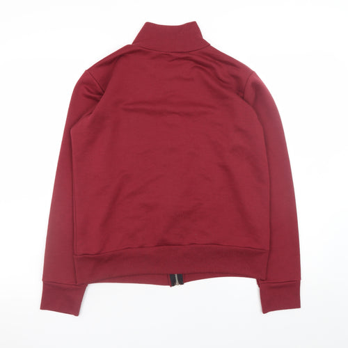 Boohoo Women’s Red Full Zip Basic Jacket Size M