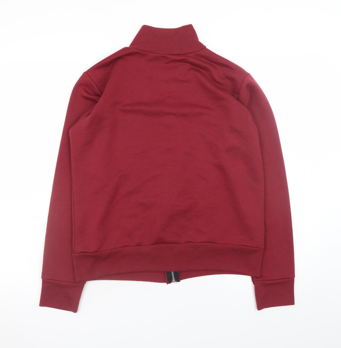 Boohoo Women’s Red Full Zip Basic Jacket Size M