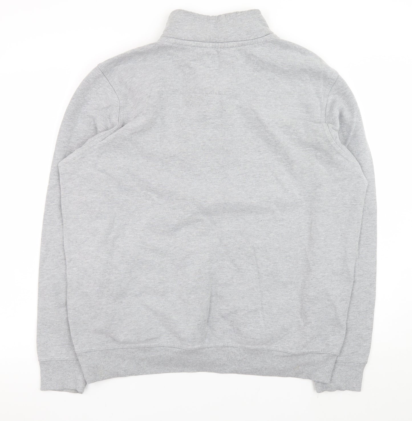 Atlantic Bay Men’s Grey 1/4 Zip Pullover Sweatshirt L