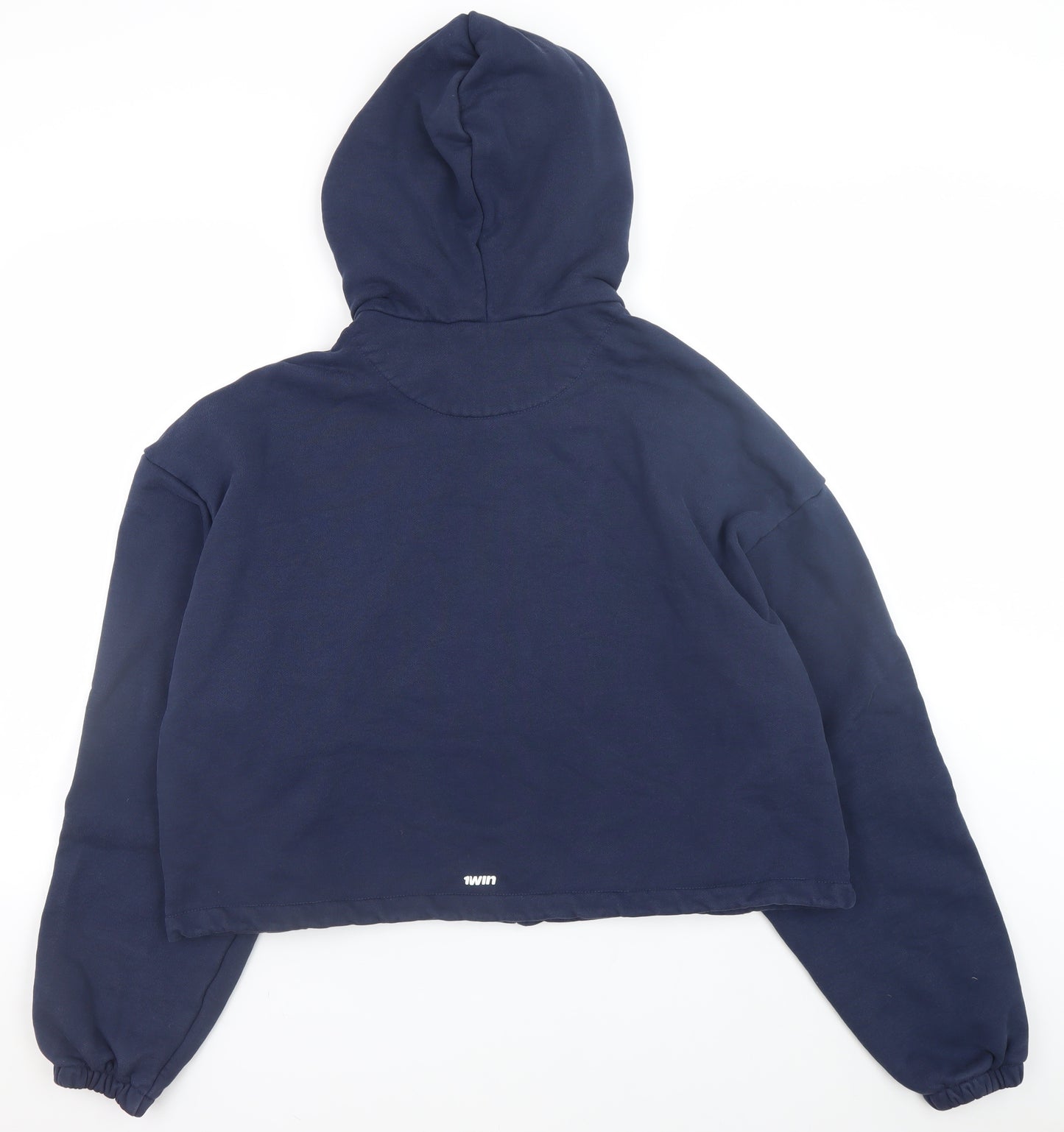 Twin Unisex Blue Full Zip Relaxed Fit Hoodie One Size