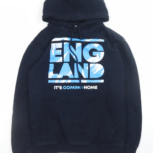 Sports Direct Men's Blue England Hoodie XS Pullover Fleece Hooded Sweatshirt