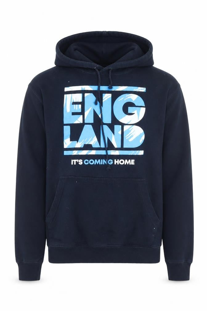 Sports Direct Men's Blue England Hoodie XS Pullover Fleece Hooded Sweatshirt