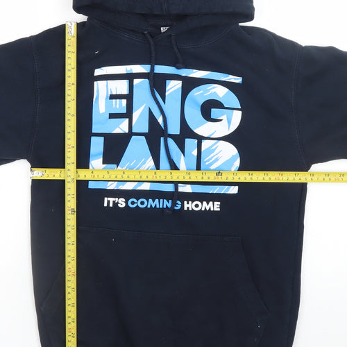 Sports Direct Men's Blue England Hoodie XS Pullover Fleece Hooded Sweatshirt