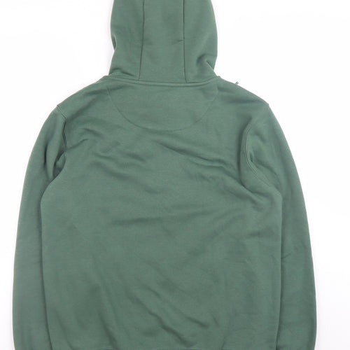 Primark Men's Green Full Zip Hoodie Medium Regular Fit