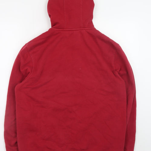 CARTELO Men Red Full Zip Hoodie XL Regular Fit Fleece Hooded Sweatshirt