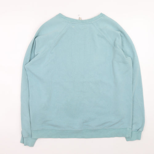 Next Women’s Blue Leopard Heart Print Sweatshirt Size M
