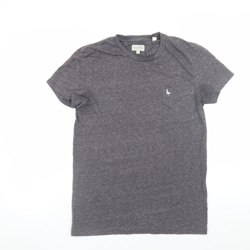 Jack Wills Men's Grey XS Crew Neck Cotton Short Sleeve T-Shirt