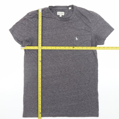Jack Wills Men's Grey XS Crew Neck Cotton Short Sleeve T-Shirt