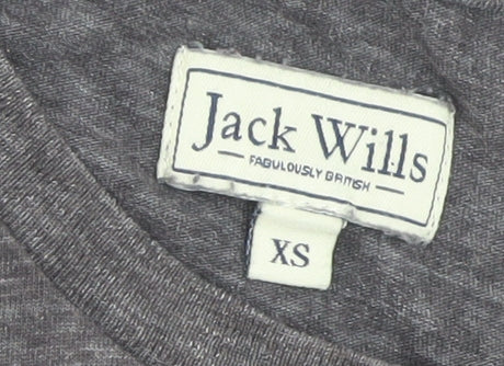 Jack Wills Men's Grey XS Crew Neck Cotton Short Sleeve T-Shirt