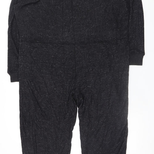 Hush Womens Black Viscose Blend Long Sleeve Jumpsuit L