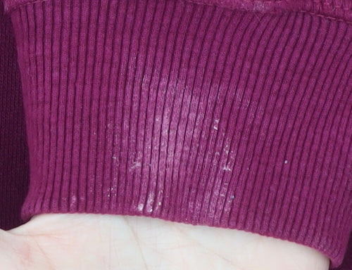 Trespass Womens Purple Full Zip Hoodie L Cotton Blend
