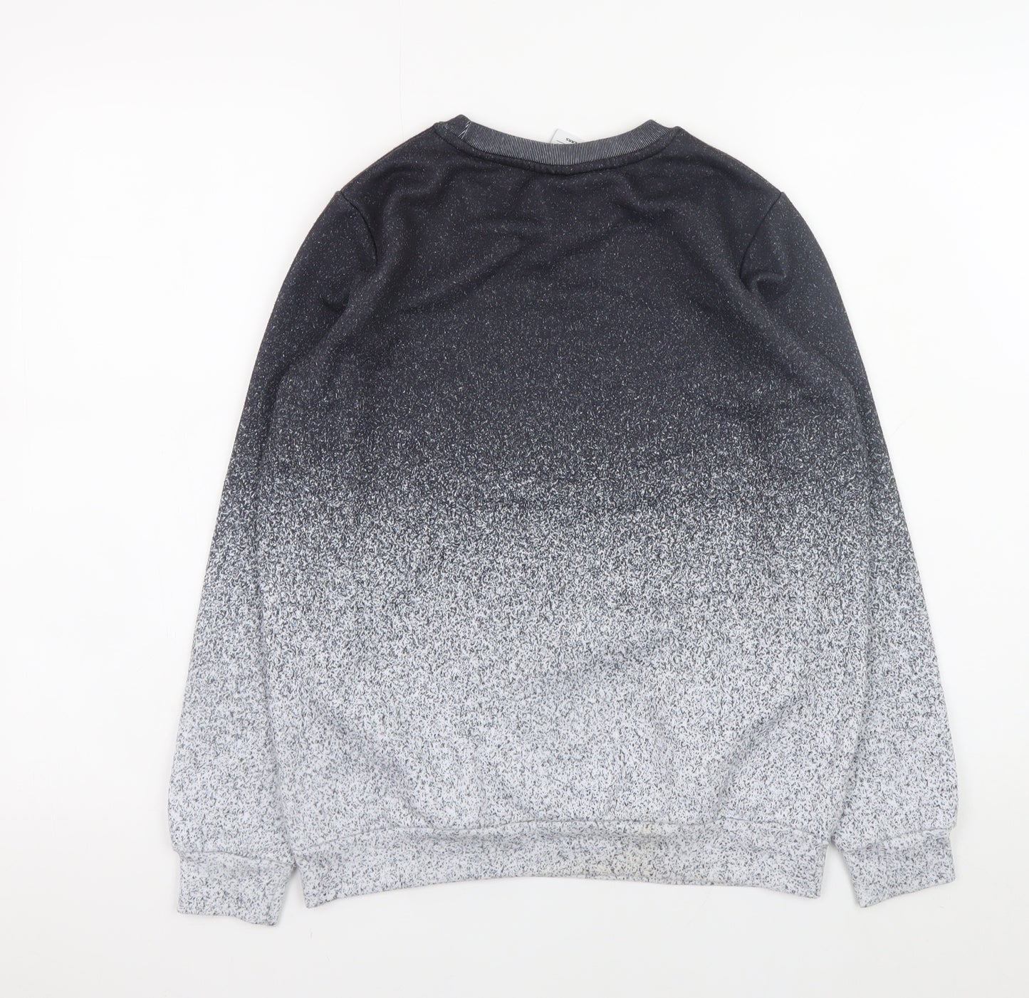 Hype Boys Black Gradient Logo Pullover Sweatshirt 11-12 Years