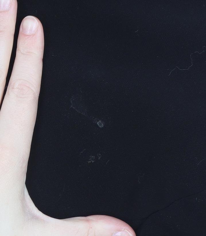 Zara Women Black Basic Blazer Size 12 with Gold Zip Detail