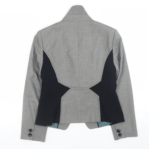 Marks and Spencer Womens Grey Size 10 Slim Fit Blazer Jacket