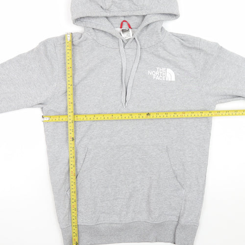 The North Face Men's Grey Pullover Hoodie S Graphic Japan Design