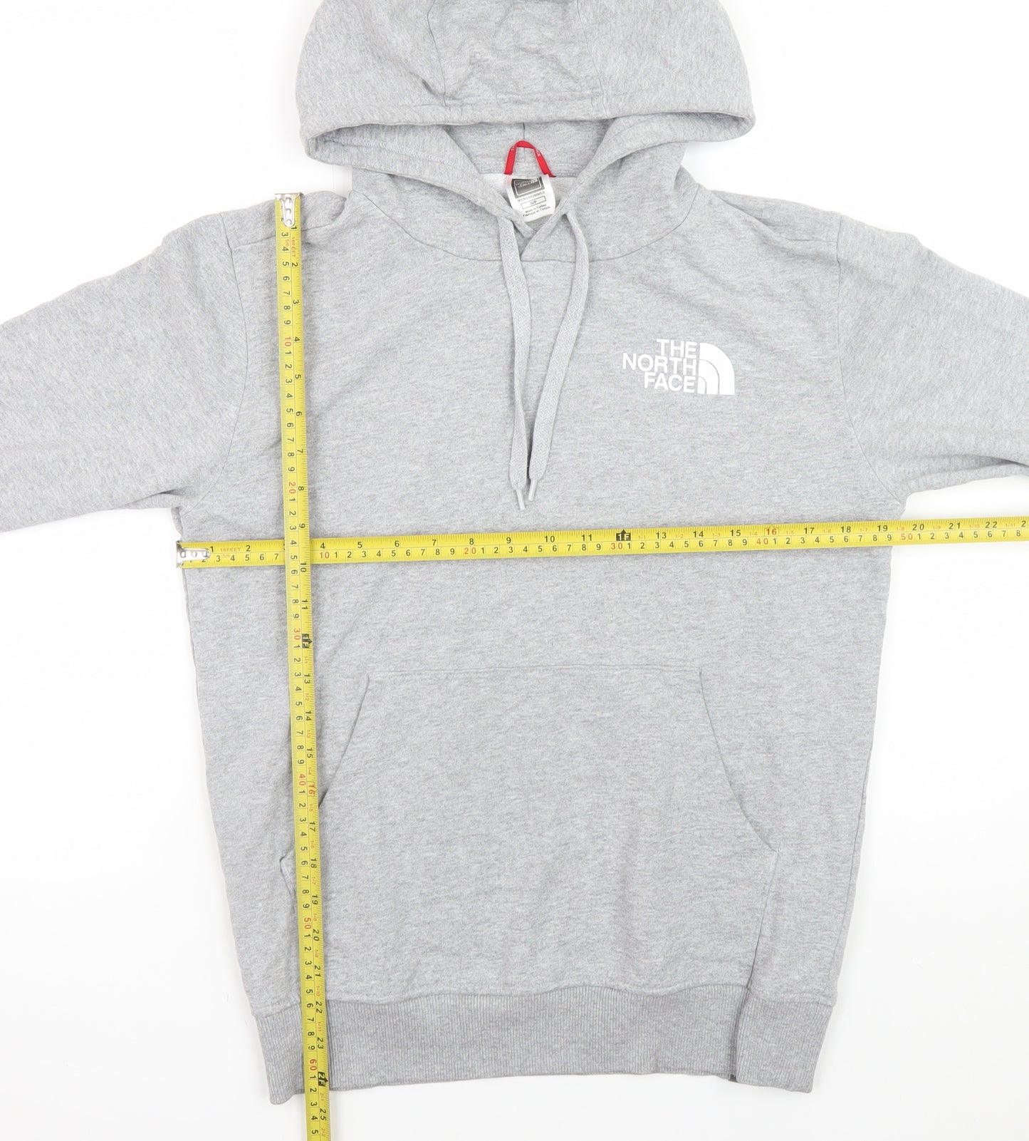 The North Face Men's Grey Pullover Hoodie S Graphic Japan Design