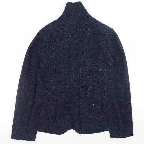 Hush Women's Blue Tweed Blazer Jacket Size 6