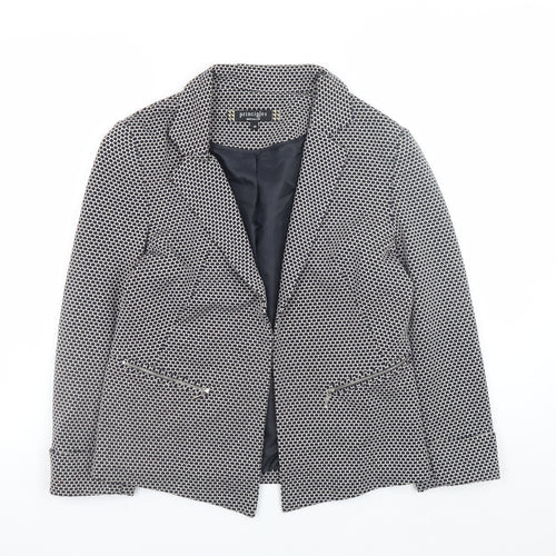 Principles by Ben de Lisi Women's Black Geometric Blazer Size 10