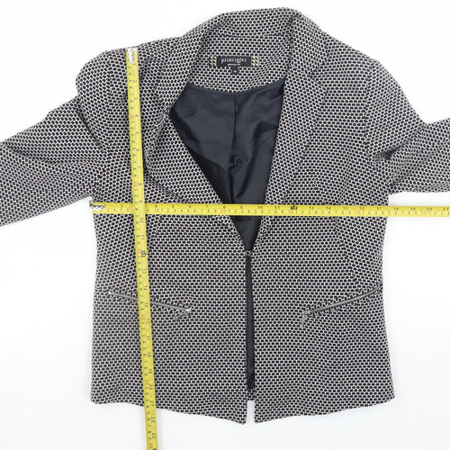 Principles by Ben de Lisi Women's Black Geometric Blazer Size 10