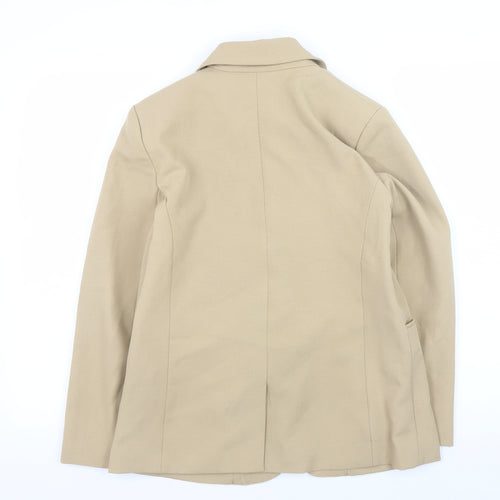 Dorothy Perkins Women Beige Blazer Size 8 Classic Lined Jacket