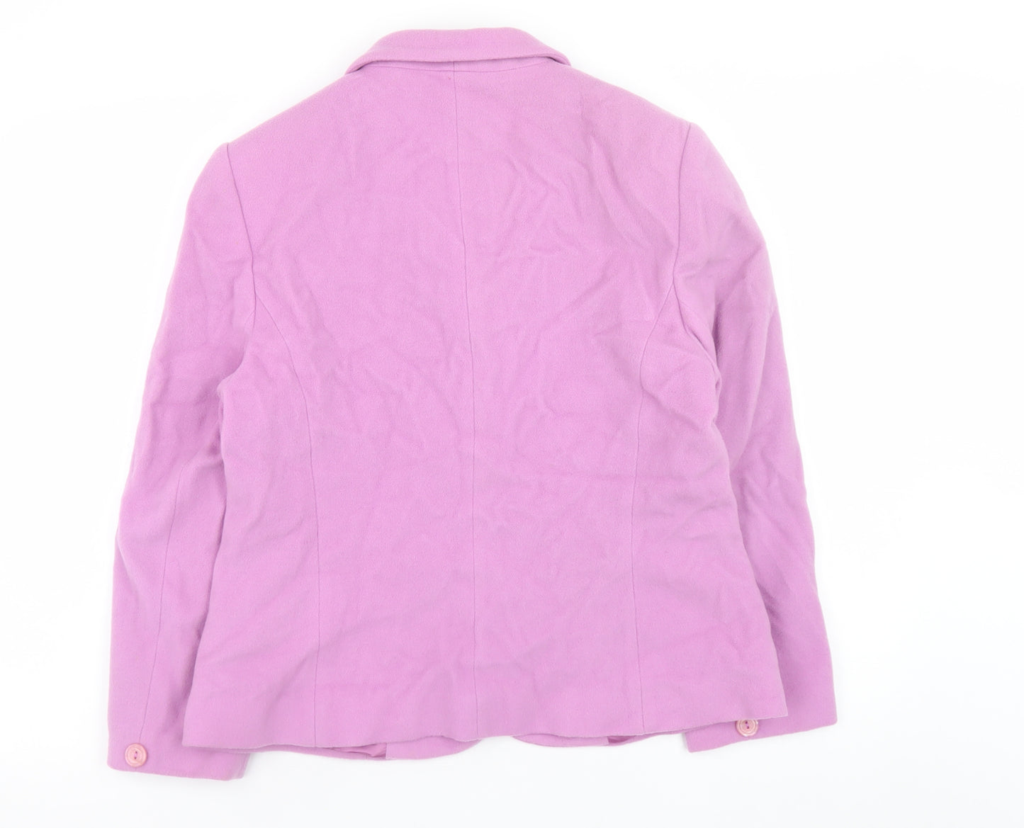 Alexon Women's Pink Wool Cashmere Blazer Jacket Size 14