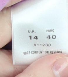 Alexon Women's Pink Wool Cashmere Blazer Jacket Size 14