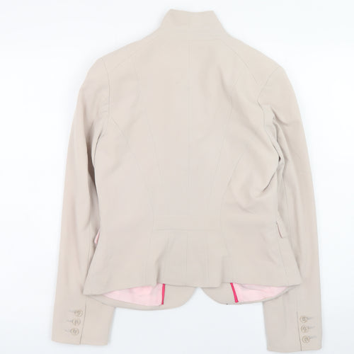 H&M Women’s Beige Blazer Size 10 Classic Fitted Work Jacket