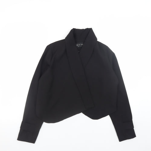 Maggie + Me Women's Black Cropped Blazer Jacket Size M